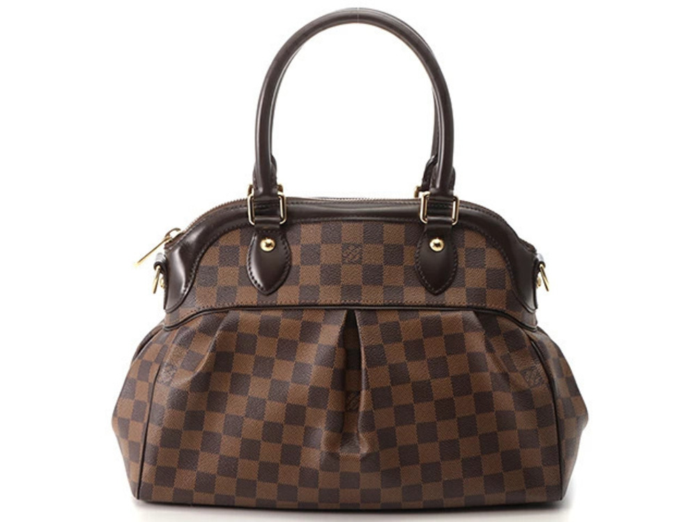 LOUIS VUITTON Handbag Trevi Damier Ebene Brown